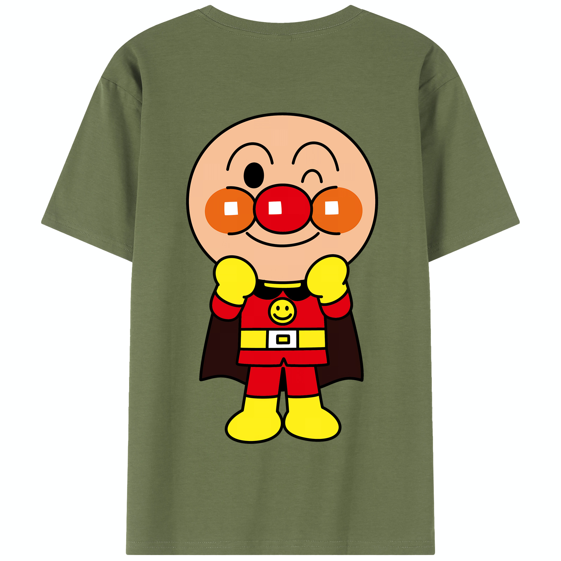 （画像用） アンパンマン Anpanman 綿100％半袖Tシャツ（背面プリント）